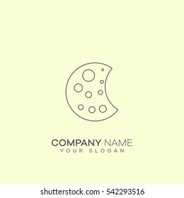 moon sign. icon design