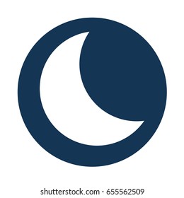 moon silhouette isolated icon