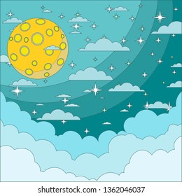 moon in the sky