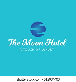 Moon Sky Hotel Luxury Clouds Spa Stock Illustration 512934400