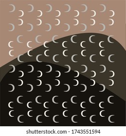 moon sky pattern with gradient