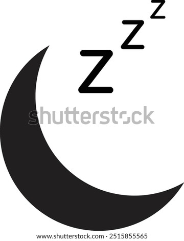 moon sleeping icon. sleeping person icon. people fell asleep sign. Sleep Icon. Sleeping, zzz or slumber in thought. Sleeping time icon