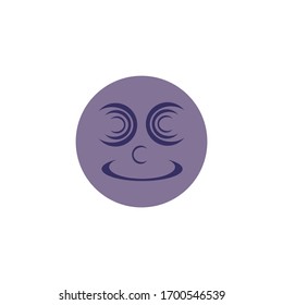 moon smile emoticon circle creative