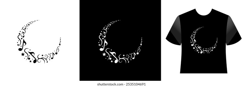 moon song t-shirt and apparel trendy Vector design, print And Etc vector illustration.