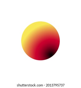 Moon and space illustration design gradient pattern white background with silhouette