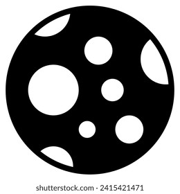 Moon space technology object illustration
