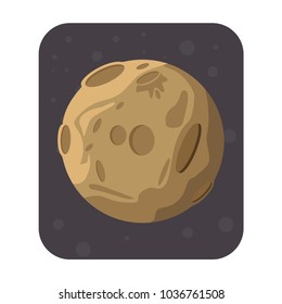 Moon and space vector Illustration
