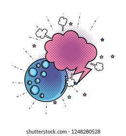 moon sphere pop art style