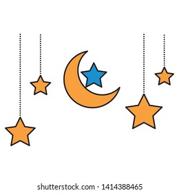 Hanging Stars And Moon Images Stock Photos Vectors Shutterstock