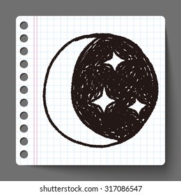 moon star doodle
