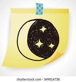 moon star doodle