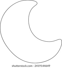 Moon Star Doodle Vektorgrafik