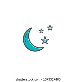 moon and star icon 