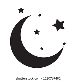 Moon and star icon