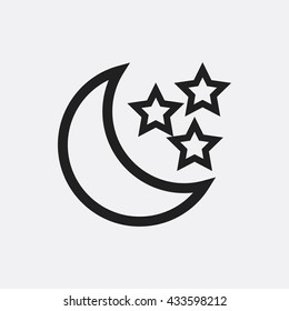Moon and star Icon