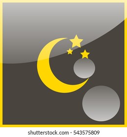 Moon star icon.