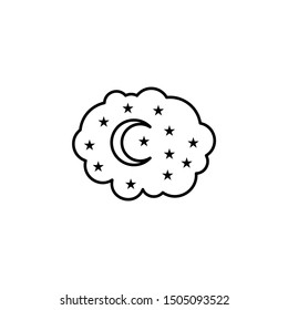 Moon, star icon. Element of fairy Tale icon
