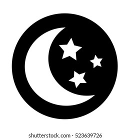 moon star icon illustration design