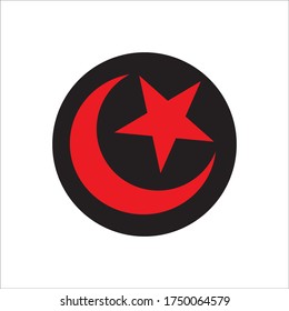 moon star icon vector design template