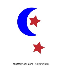 moon star icon vector design illustration