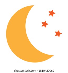 moon star icon vector design illustration