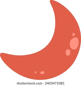 Ilustración del vector de iconos de la estrella de la luna