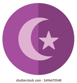 moon and star icon vektor design simple