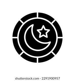 icono de la estrella lunar para tu diseño de sitio web, logotipo, aplicación, interfaz de usuario.