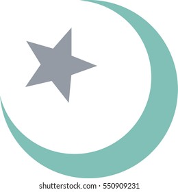 Moon and star of islam