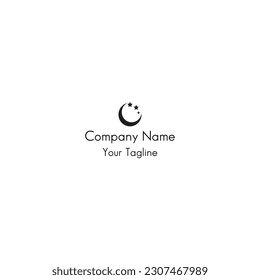 The moon star logo design represents a sense of wonder, mystique, and celestial beauty. It features a crescent moon nestled alongside a shining star, creating a harmonious and enchanting composition. 
