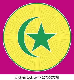 moon star, logo, icon, illustration, vector