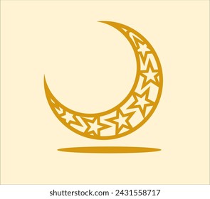 Mond und Stern Ramadan Kareem
