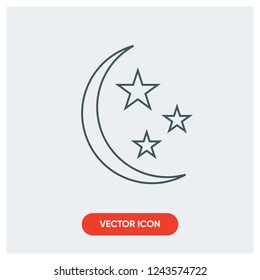 moon star vector icon