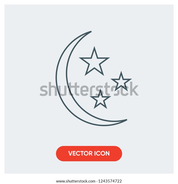 moon star vector\
icon