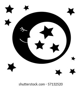 moon and stars