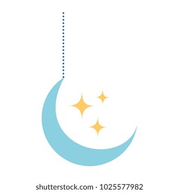 moon and stars hanging decoration