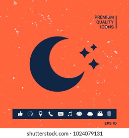 Moon stars icon