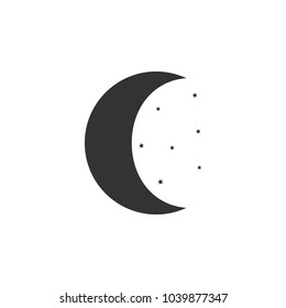 Moon and stars icon