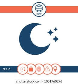 Moon stars icon
