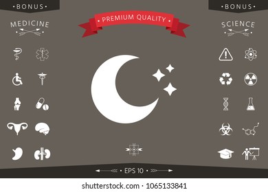 Moon stars icon