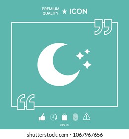 Moon stars icon