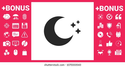 Moon stars icon