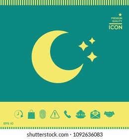 Moon stars icon