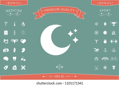 Moon stars icon