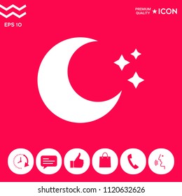 Moon stars icon