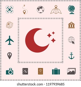 Moon stars icon