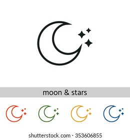 Moon stars icon