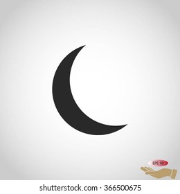 Moon and stars at icon