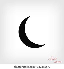 Moon and stars at icon