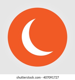 Moon and stars at icon